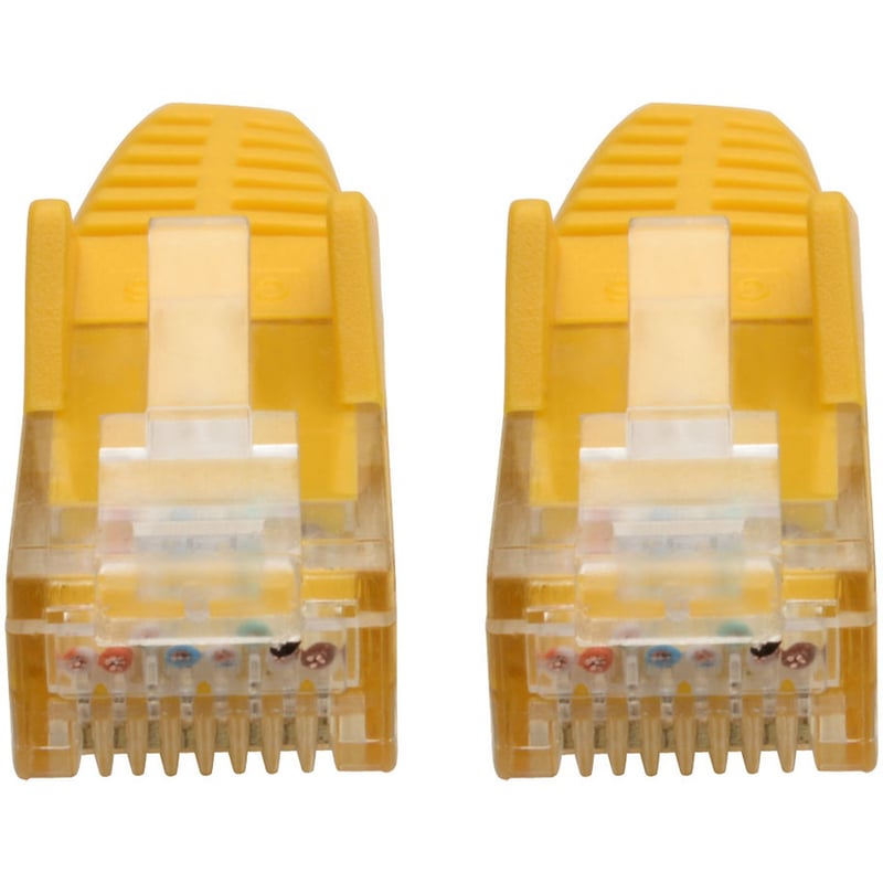6IN CAT6 YELLOW UTP GIGABIT SNAGLESS MOLDED M/M RJ45 PATCH CABL - Thumbnail 3