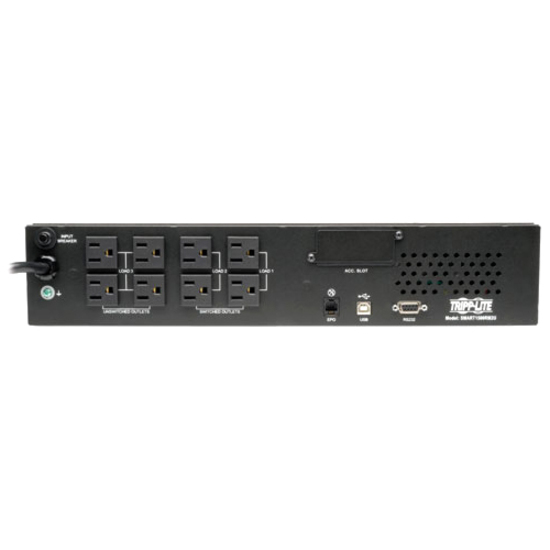 Tripp Lite by Eaton UPS SmartPro 1500VA 1350W 120V Line-Interactive Sine Wave UPS - 8 Outlets Network Card Option LCD USB DB9 2U Rack/Tower - Thumbnail 3