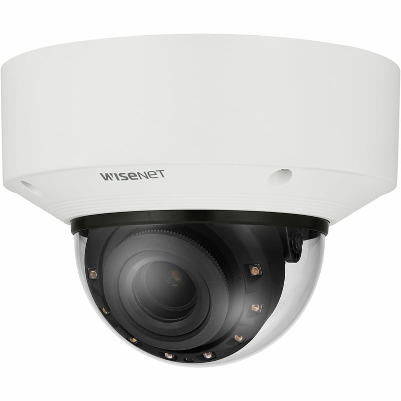 Wisenet XNV-C9083R Outdoor 4K Network Camera - Color - Dome - White - TAA Compliant - Thumbnail 1