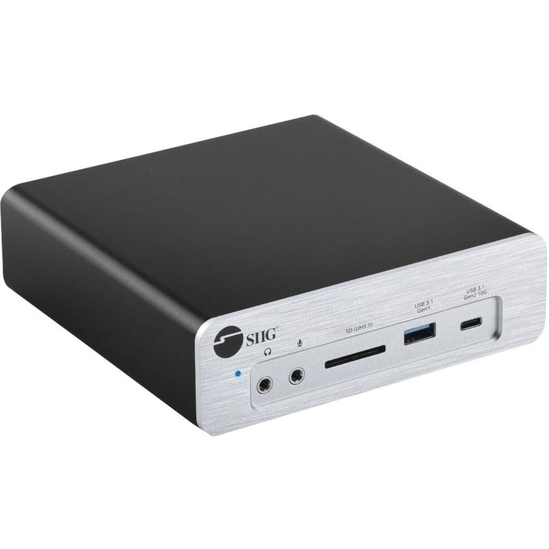 SIIG Thunderbolt 3 DP 1.4 Docking Station with Dual M.2 NVMe SSD & 96W PD - Thumbnail 1