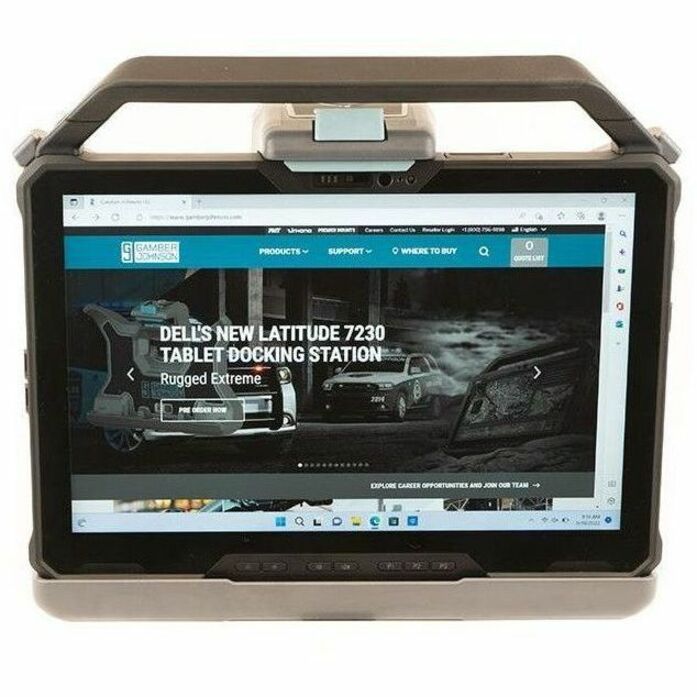 Gamber-Johnson Dell Latitude 7230 Rugged Extreme Tablet Vehicle Cradle (No electronics) - NO RF - Thumbnail 2