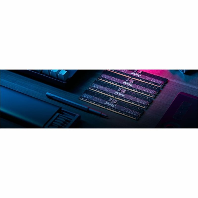 Kingston 128GB (4 x 32GB) DDR5 6400MT/s CL32 FURY Renegade Pro RDIMM Black EXPO - Thumbnail 5