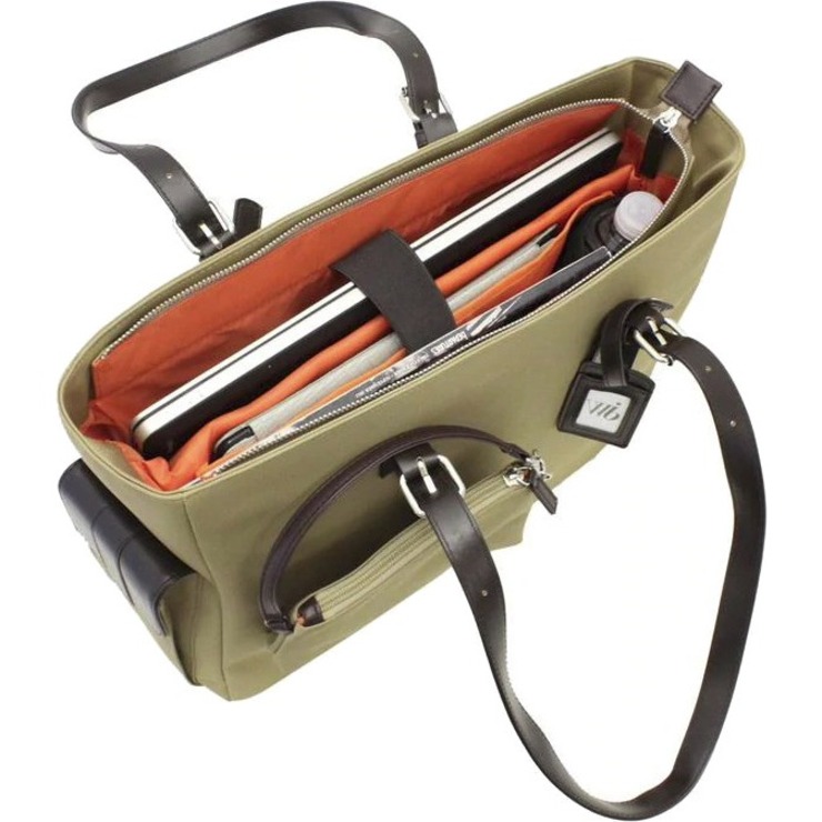 Francine Collection Slim Liberator Carrying Case (Tote) for 14" to 14.1" Notebook - Tan - Thumbnail 3