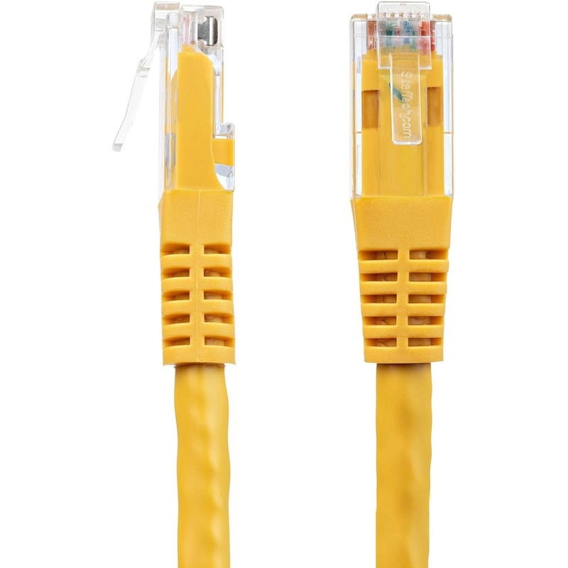 StarTech.com 50ft CAT6 Ethernet Cable - Yellow Molded Gigabit - 100W PoE UTP 650MHz - Category 6 Patch Cord UL Certified Wiring/TIA - Thumbnail 2