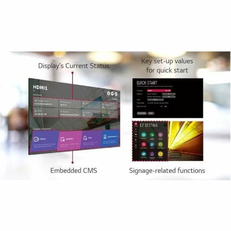 LG Slim Bezel 55VM5J-H Digital Signage Display - Thumbnail 5