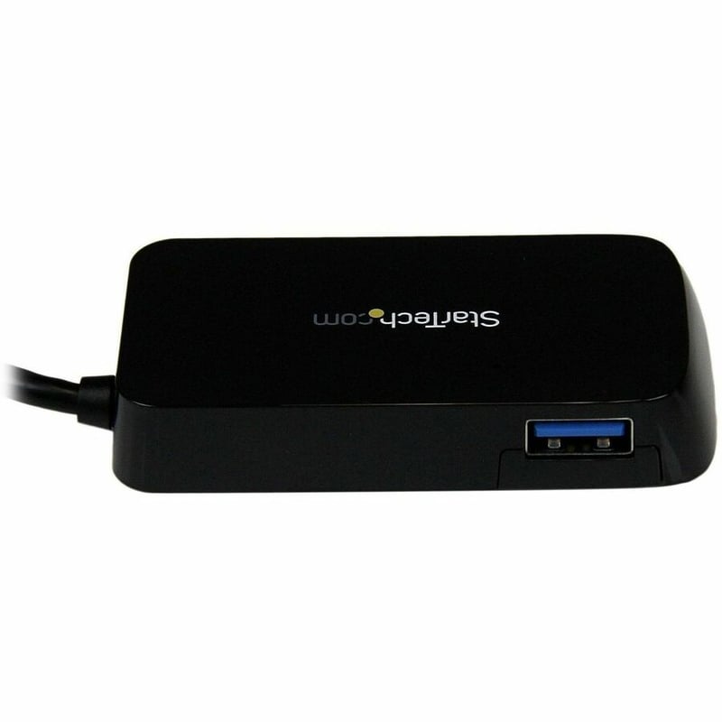 StarTech.com Portable 4 Port SuperSpeed Mini USB 3.0 Hub - 5Gbps - Black - Thumbnail 2