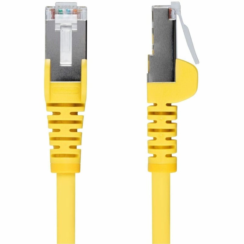 CAT6A ETHERNET CABLE - YELLOW 10GBE S/FTP LSZH 100W POE - Thumbnail 2