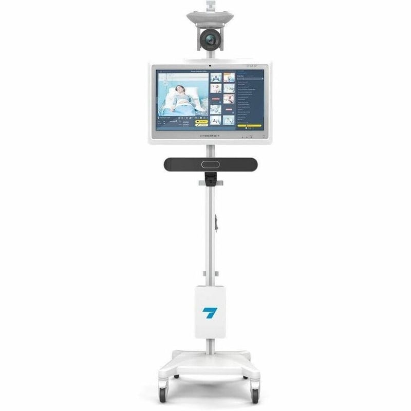 Capsa Healthcare - S-Series Cart (T2500-T) - Roll Stand - Fixed Height - Tall Straight Column - No Mount - Thumbnail 2