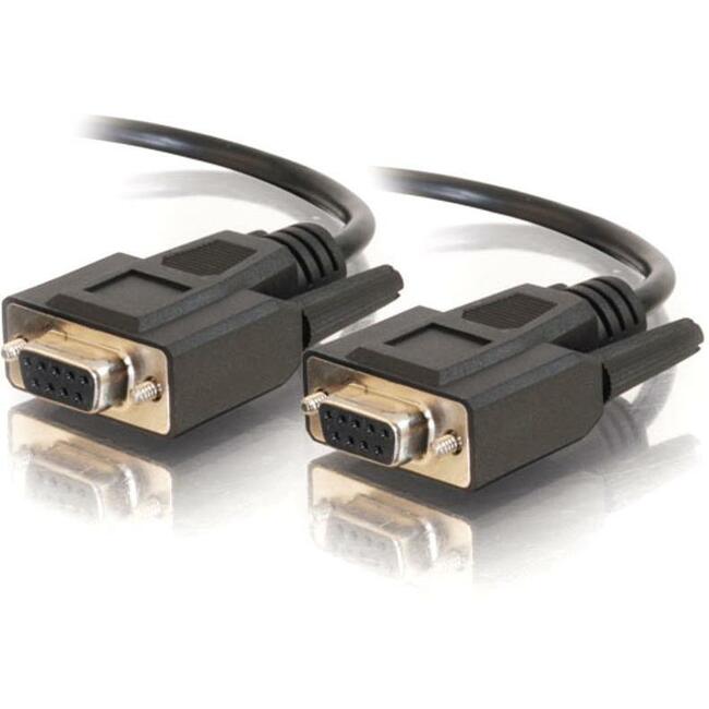 C2G 3ft DB9 F/F Cable - Black - Thumbnail 1