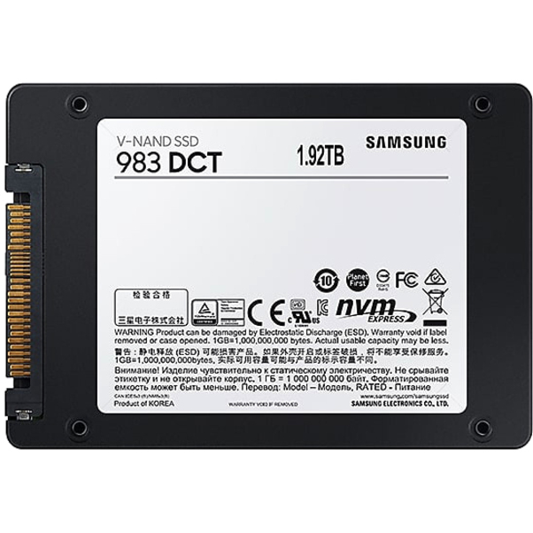 Samsung 983 DCT MZ-QLB1T9NE 1.92 TB Solid State Drive - 2.5" Internal - U.2 (SFF-8639) NVMe - Thumbnail 4
