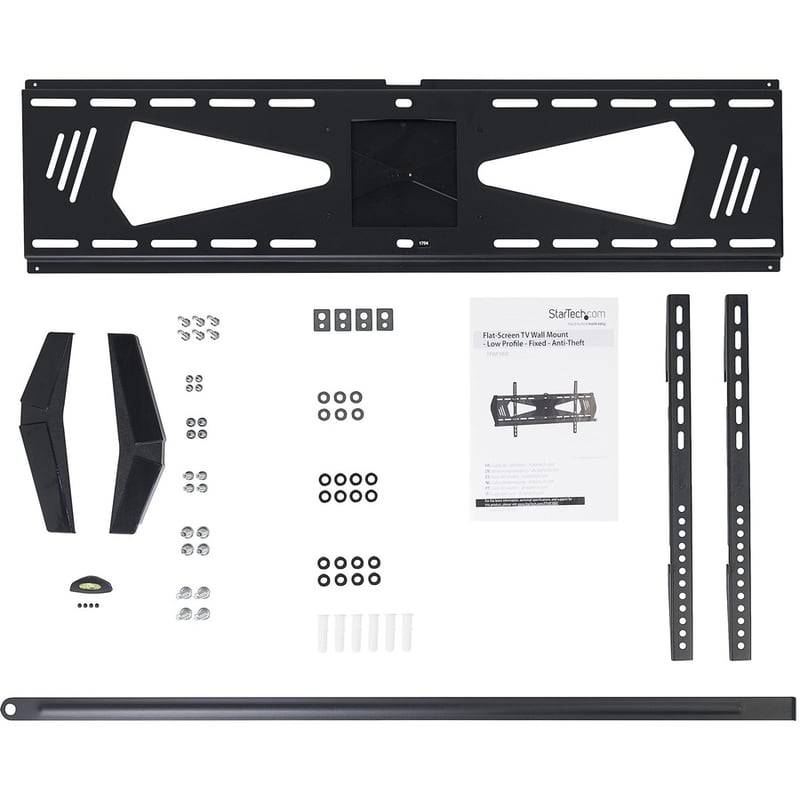 StarTech.com Low Profile TV Mount - Fixed - Anti-Theft - Flat Screen TV Wall Mount for 37" to 75" TVs - VESA Wall Mount - Thumbnail 2