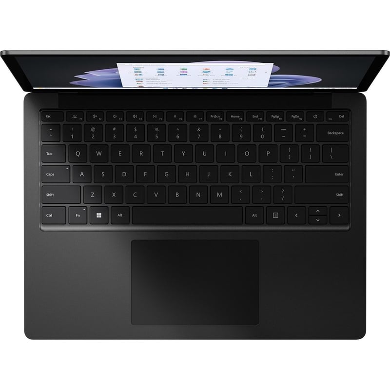 Microsoft Surface Laptop 5 13.5" Touchscreen Notebook - 2256 x 1504 - Intel Core i5 12th Gen i5-1245U 1.60 GHz - Intel Evo Platform - 8 GB Total RAM - 512 GB SSD - Matte Black - Thumbnail 2