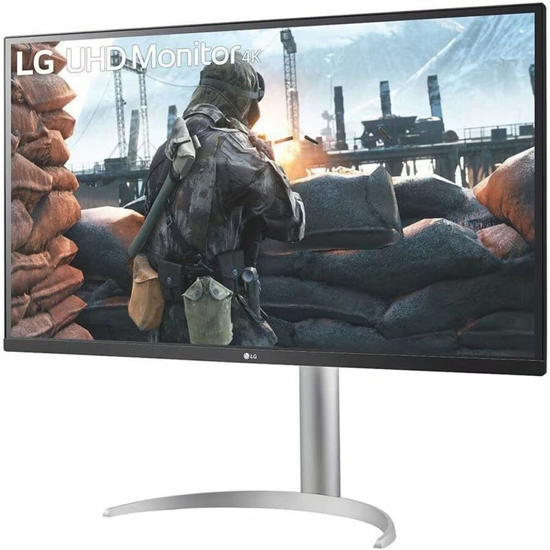 LG 32BP55U-B 32" Class 4K UHD LCD Monitor - 16:9 - Textured Black, Textured White, Textured Silver - Thumbnail 1