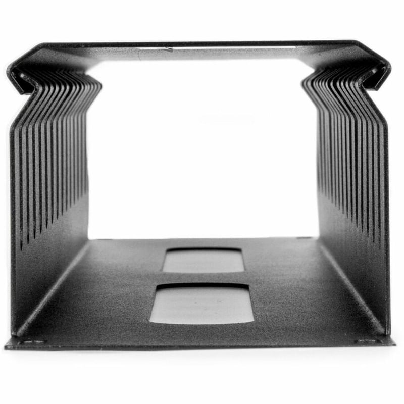 Rocstor 2U Horizontal Finger Duct Rack Cable Management Panel with Cover - Thumbnail 3