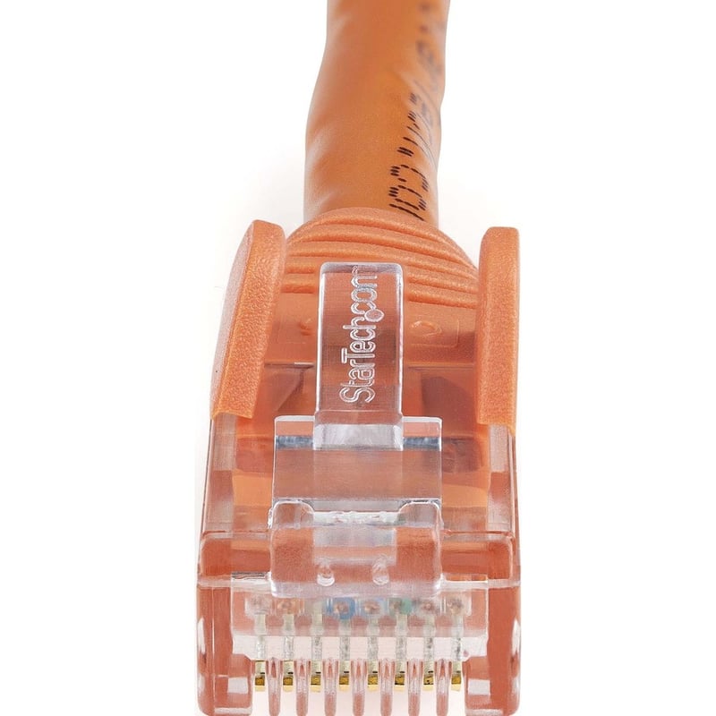 StarTech.com 2ft CAT6 Ethernet Cable - Orange Snagless Gigabit - 100W PoE UTP 650MHz Category 6 Patch Cord UL Certified Wiring/TIA - Thumbnail 2