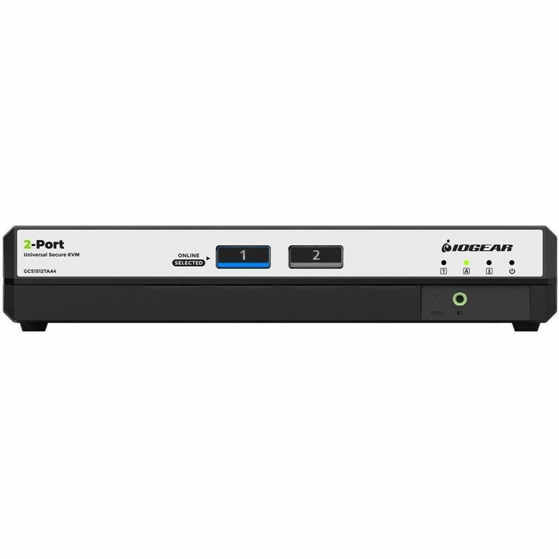 2-PORT SINGLE VIEW TRUE UNIVERSAL (DP/HDMI) SECURE KVM - Thumbnail 1