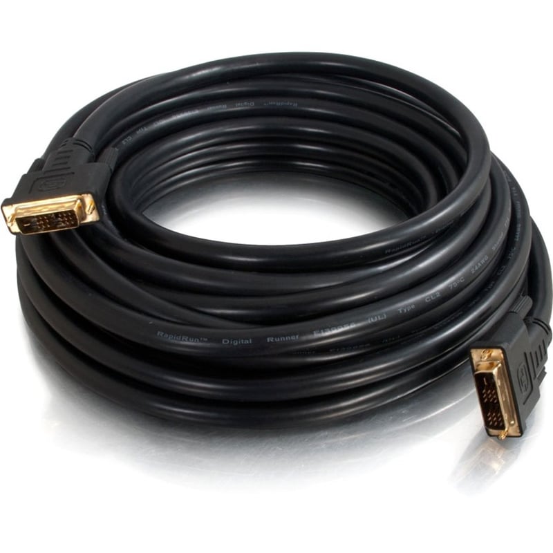 VIDEO CABLE - DVI-D LEFT CONNECTOR - MALE LEFT GENDER - DVI-D RIGHT CONNECTOR - Thumbnail 1