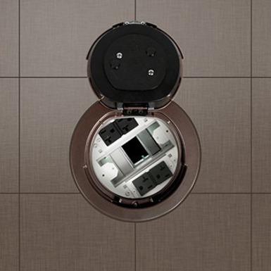 Middle Atlantic Evolution 6AT2P Series Recessed Prewired Assembly with Flush Style Cover - Thumbnail 4