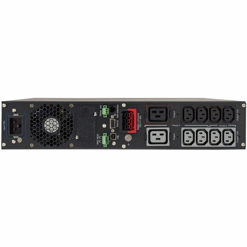 Eaton Tripp Lite Series SmartOnline 3000VA 2700W 208/230V Double-Conversion UPS - 10 Outlets, Extended Run, Network Card Option, LCD, USB, DB9, 2U Rack/Tower Battery Backup - Thumbnail 5