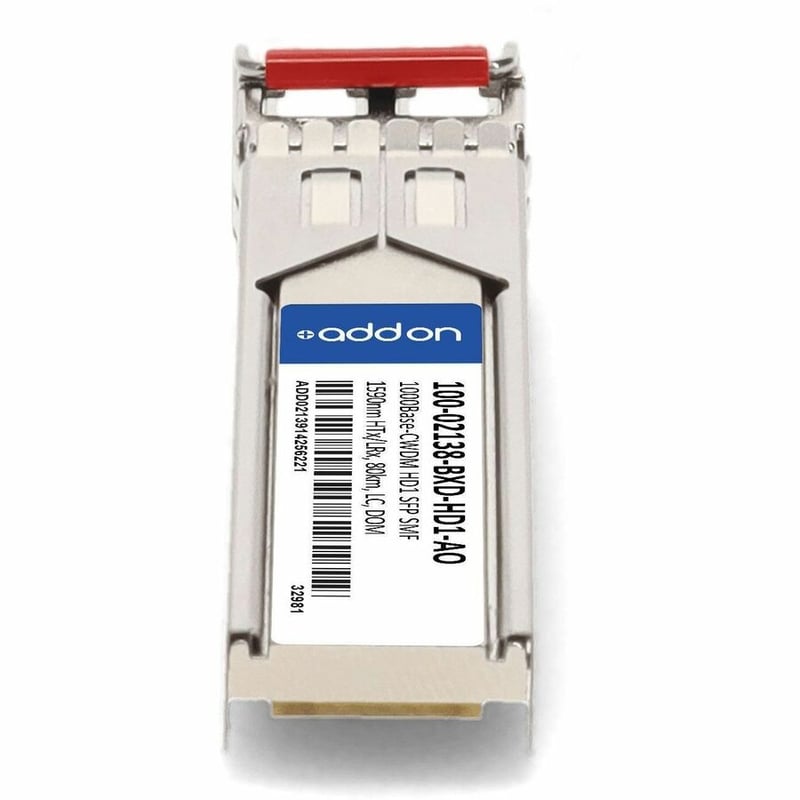 AddOn Calix® 100-02138-BXD-HD1 Compatible TAA 1000Base-CWDM HD1 SFP Transceiver (SMF, 1590nm HTx/LRx, 80km, LC, DOM) - Thumbnail 4