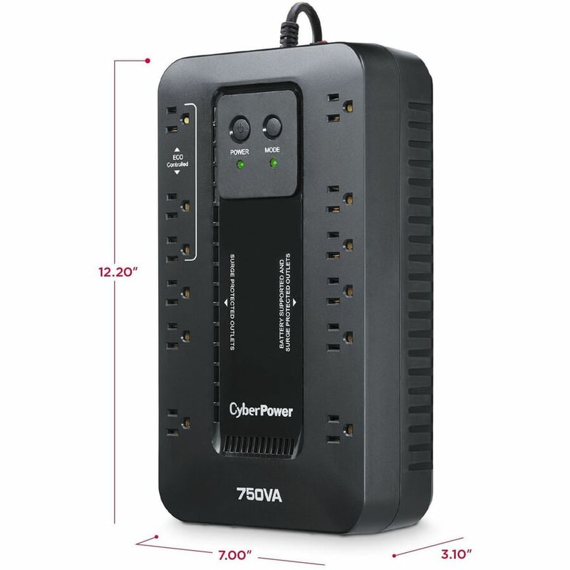 CyberPower EC750G Ecologic UPS Systems - Thumbnail 3
