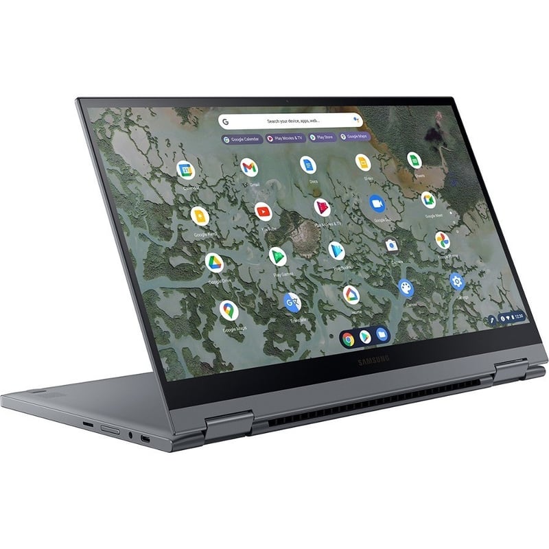 Samsung Galaxy Chromebook 2 XE530QDA-KB1US 13.3" Touchscreen Convertible 2 in 1 Chromebook - Full HD - 1920 x 1080 - Intel Core i3 10th Gen i3-10110U 2.10 GHz - 8 GB Total RAM - 8 GB On-board Memory - 128 GB SSD - Mercury Gray - Thumbnail 5