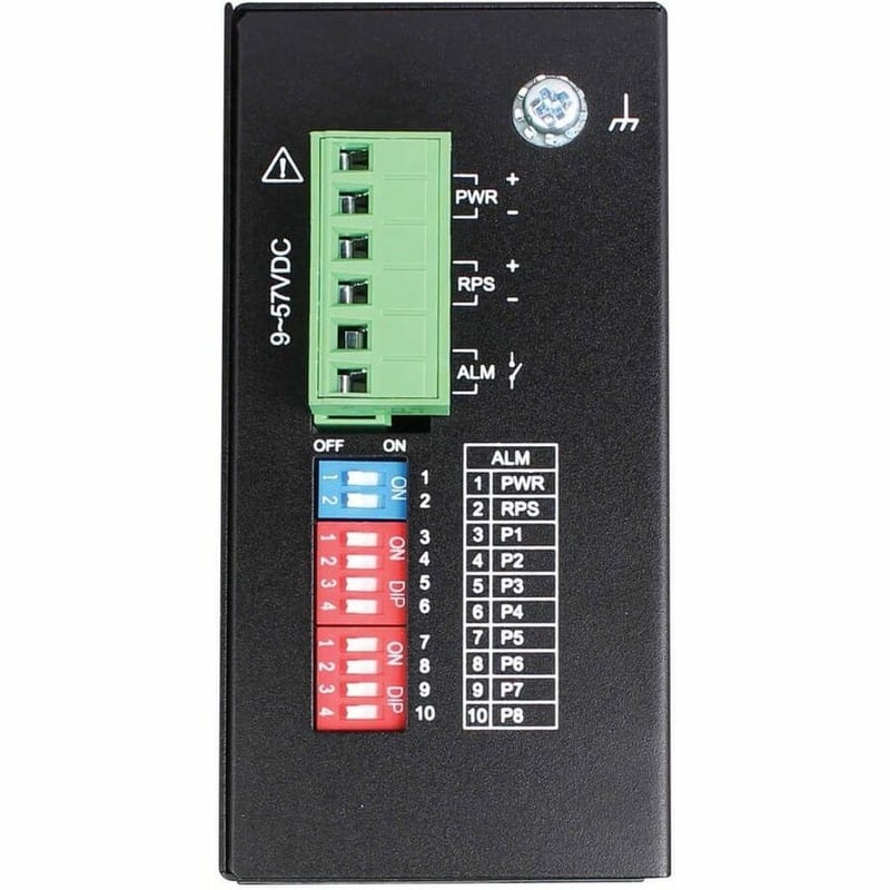 Tripp Lite by Eaton 8-Port Unmanaged Industrial Gigabit Ethernet Switch - 10/100/1000 Mbps DIN Mount - TAA Compliant - Thumbnail 3