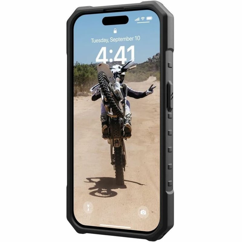 Urban Armor Gear Pathfinder iPhone 15 Pro Case - Black - Thumbnail 4