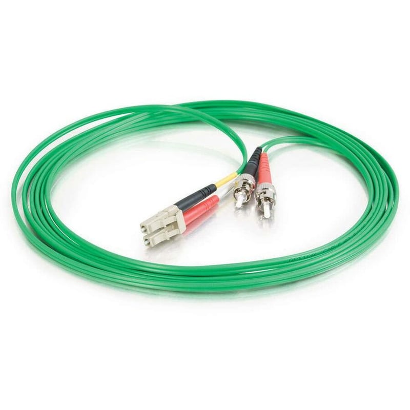 10M LC-ST 62.5/125 OM1 DPX MM FIBER-GRN - Thumbnail 2