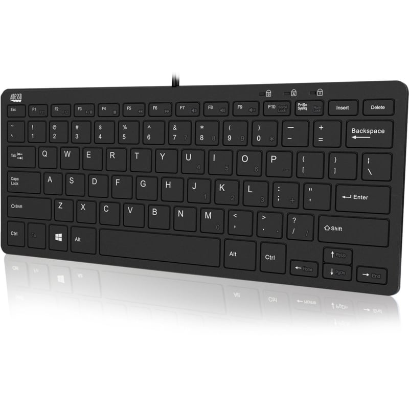 Adesso Mini Keyboard with USB Hubs - Thumbnail 1