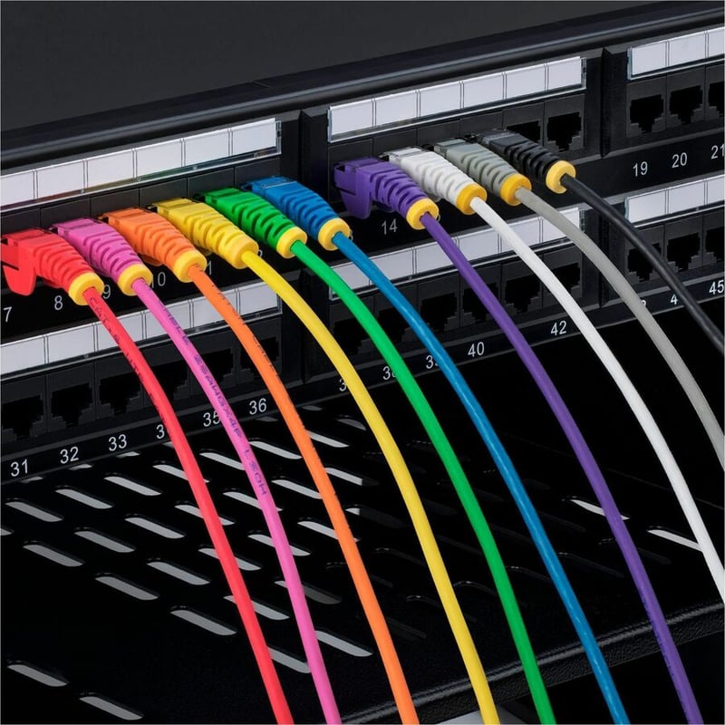 SLIM CAT6 CABLE PINK LSZH SLIM SNAGLESS RJ45 UTP PATCH CABLE - Thumbnail 5