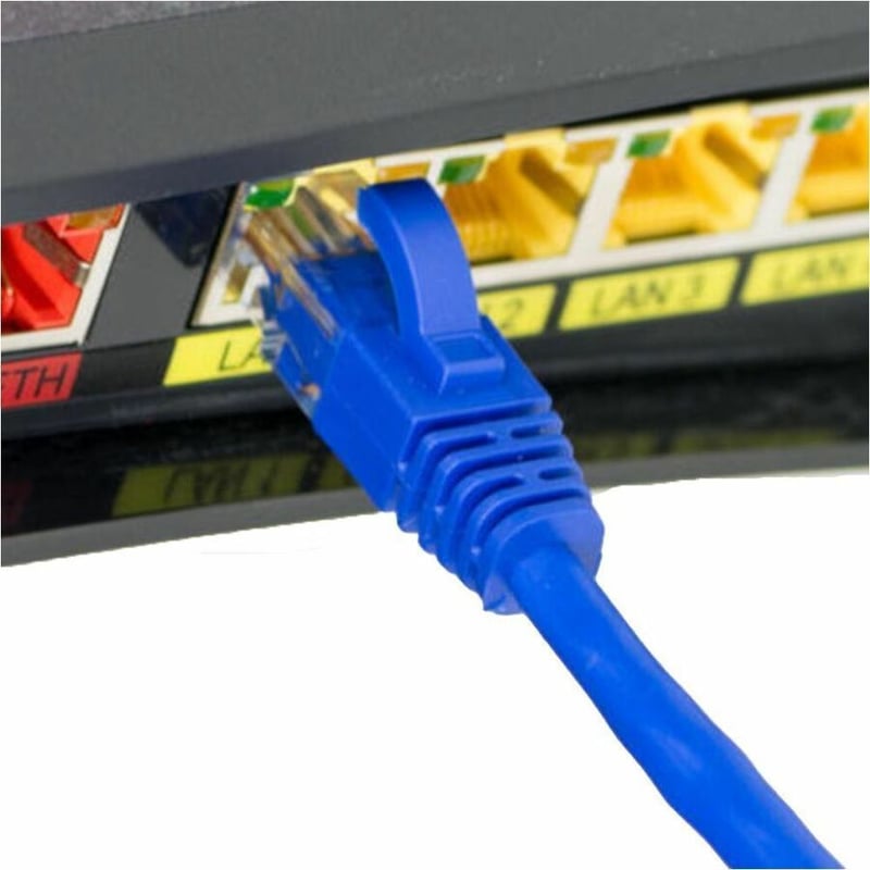 4XEM 100FT Cat6 Molded RJ45 UTP Ethernet Patch Cable (Blue) - Thumbnail 5