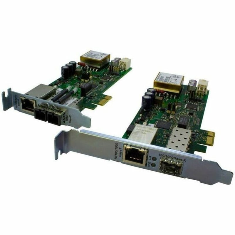 Transition Networks PCIe Gigabit Ethernet Fiber Network Interface Card with PoE+ - Thumbnail 2