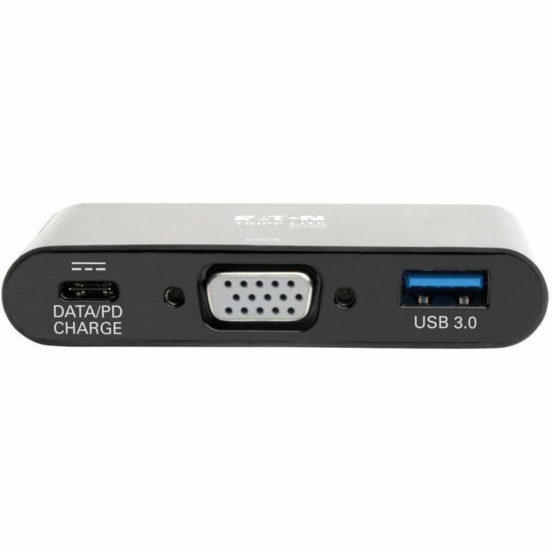 Tripp Lite by Eaton USB C to VGA Multiport Adapter Converter w/ USB Hub PD Charging 1080p Black, Thunderbolt 3 Compatible, USB Type C, USB-C, USB Type-C - Thumbnail 4