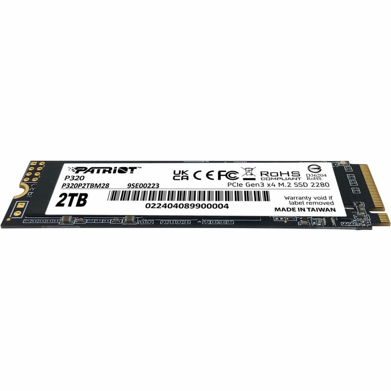 PATRIOT P320 2TB M.2 2280 PCIE GEN3 X4 SSD - Thumbnail 2