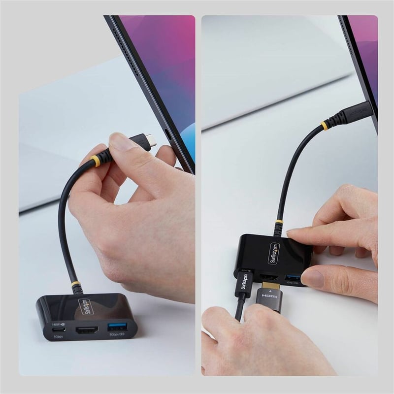 USB-C TO HDMI MULTIPORT HUB - 140W CHARGING 4K 60HZ USB 5GBPS - Thumbnail 5