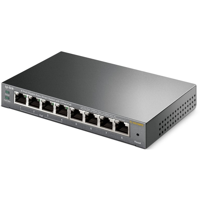 TP-Link TL-SG108PE - 8-Port Gigabit Easy Smart Switch with 4-Port PoE - Thumbnail 4