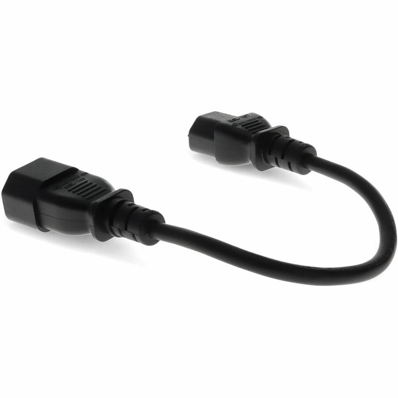 1.5FT C13/C14 PWR CBL 100-250V 10A BK - Thumbnail 3