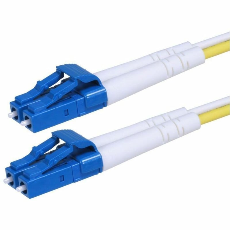 Monoprice Single-Mode Fiber Optic Cable - LC-LC UL 2mm 9/125 OFNR Duplex Yellow 50m - Thumbnail 1