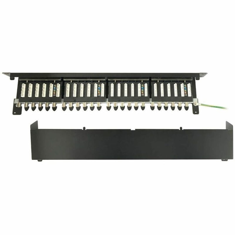 Tripp Lite by Eaton 24-Port Cat6a Shielded Patch Panel - 10 Gbps, STP, 110 Punch Down, RJ45, 1U, TAA - Thumbnail 4