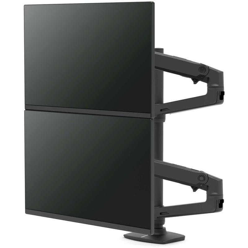 Ergotron Desk Mount for Monitor, Display, TV - Matte Black - Thumbnail 2