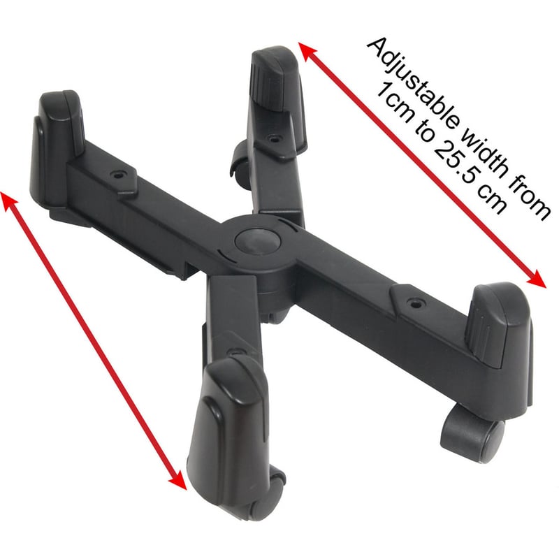 SYBA Multimedia Plastic Stand for ATX Case with Adj. Width with Caster wheels - Thumbnail 2