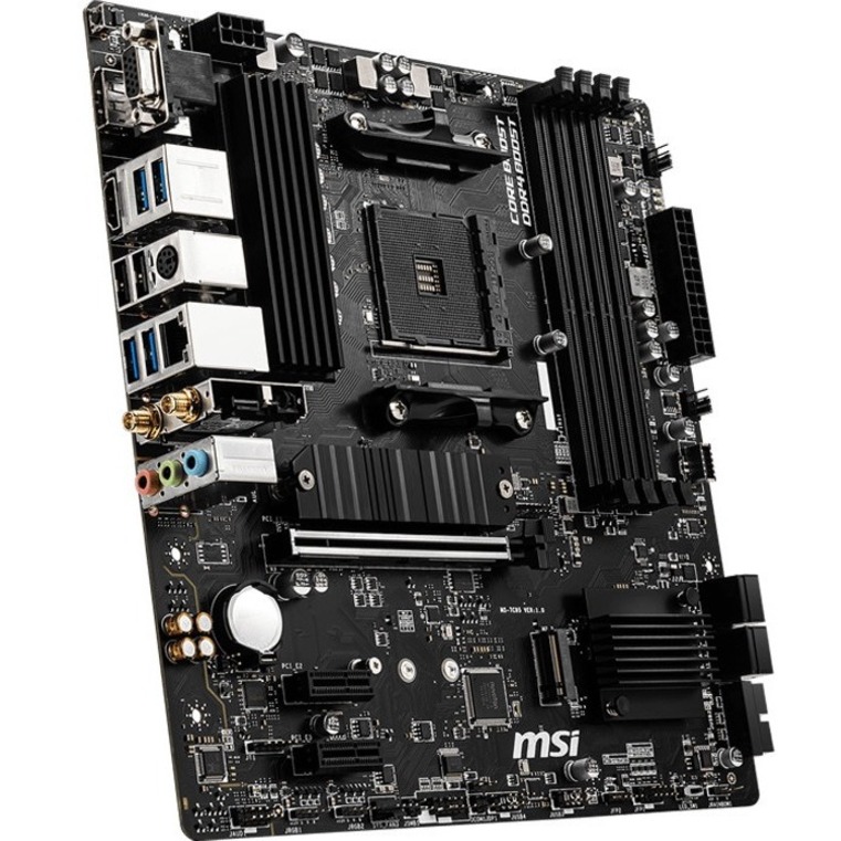 MSI B550M PRO-VDH WIFI Desktop Motherboard - AMD B550 Chipset - Socket AM4 - Micro ATX - Thumbnail 3