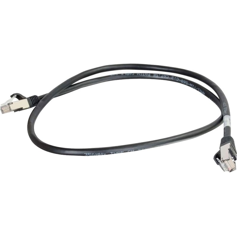 C2G-7ft Cat5e Molded Shielded (STP) Network Patch Cable - Black - Thumbnail 2