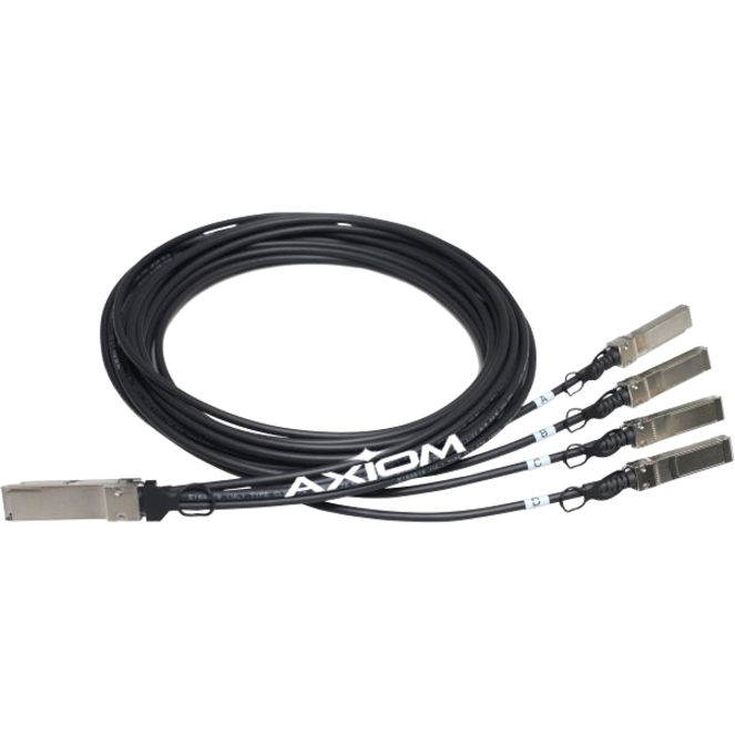 Axiom 40GBASE-CR4 QSFP+ to 4 10GBASE-CU SFP+ Passive DAC Intel Compatible 3m - Thumbnail 2