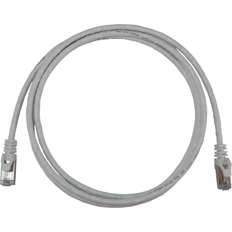 Eaton Tripp Lite Series Cat6a 10G Snagless Shielded Slim STP Ethernet Cable (RJ45 M/M), PoE, White, 5 ft. (1.5 m) - Thumbnail 1