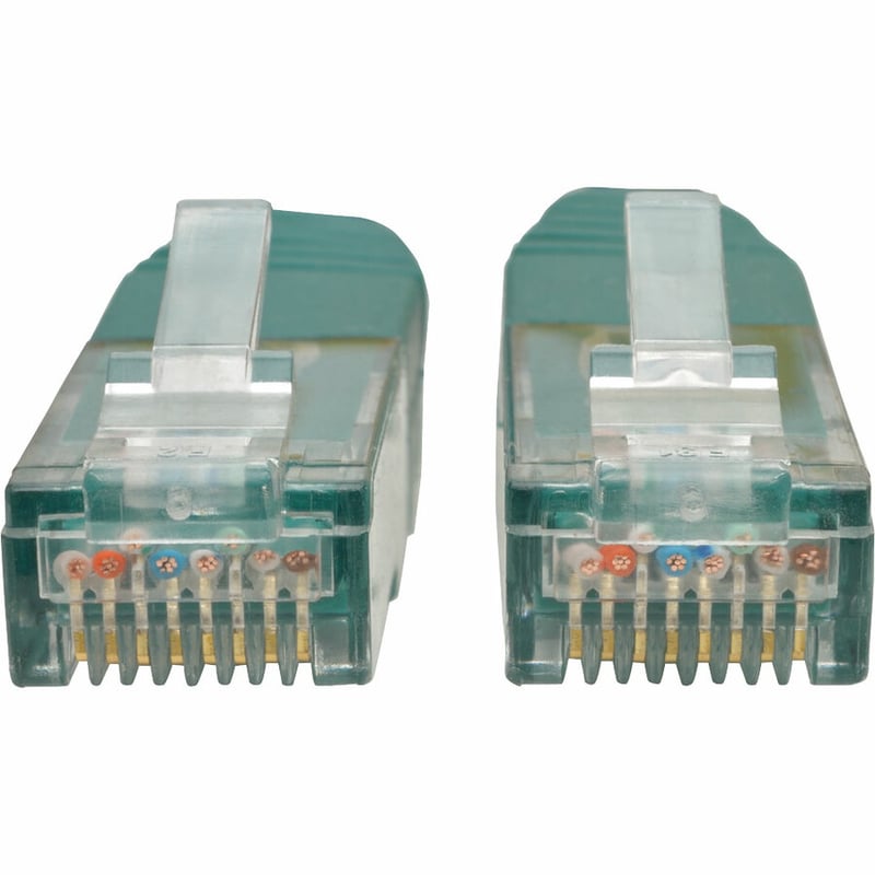 Eaton Tripp Lite Series Cat6 Gigabit Molded (UTP) Ethernet Cable (RJ45 M/M), PoE, Green, 35 ft. (10.67 m) - Thumbnail 2