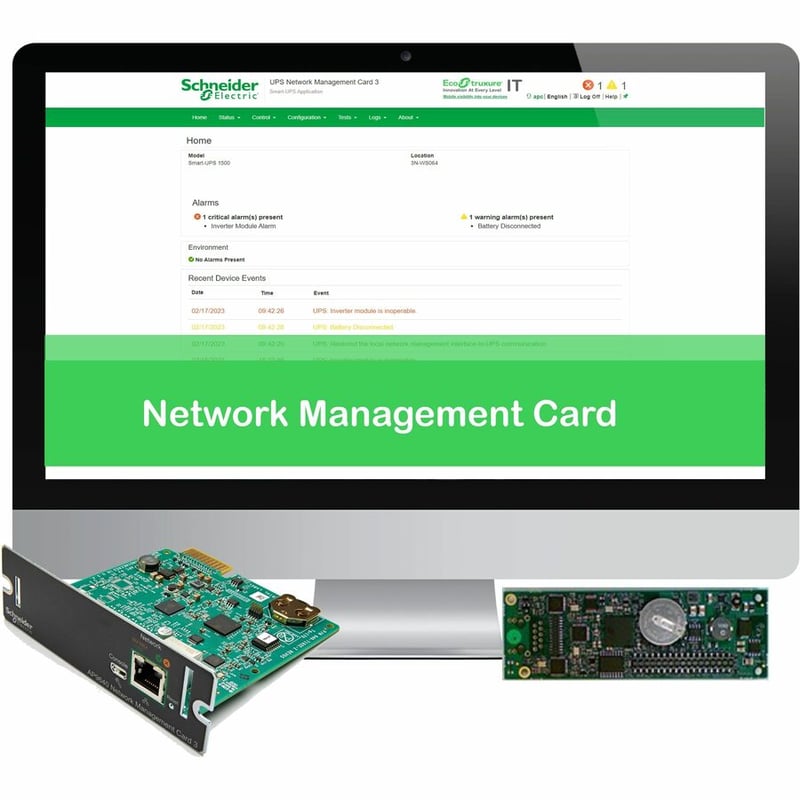 Subscription, Network Management Cards, 1 year, Secure NMC System, 1 Easy UPS 1-phase device, reduce your exposure to attack and stay up-to-date - Thumbnail 2