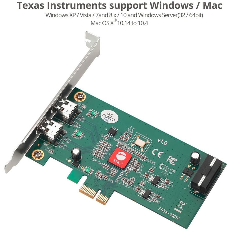 SIIG Dual Profile 2 Port FireWire PCIe - Thumbnail 5