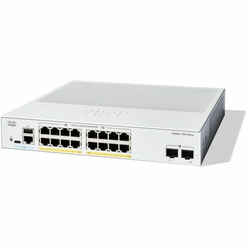 Cisco Catalyst C1300-16P-2G Ethernet Switch - Thumbnail 1